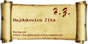 Hajdukovics Zita névjegykártya